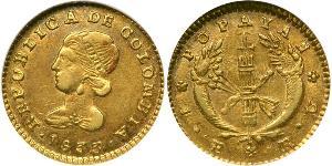 1 Peso Republik Neugranada (1831–1858) Gold 