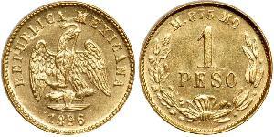 1 Peso United Mexican States (1867 - ) Gold 