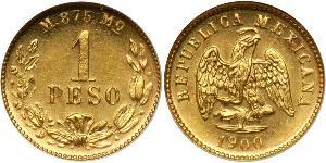 1 Peso United Mexican States (1867 - ) Gold 