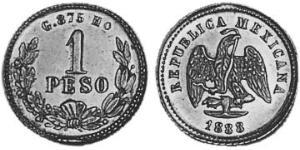 1 Peso United Mexican States (1867 - ) Gold 