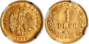 1 Peso United Mexican States (1867 - ) Gold 