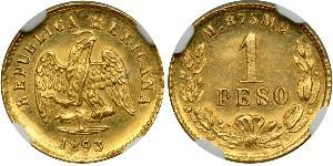 1 Peso United Mexican States (1867 - ) Gold 