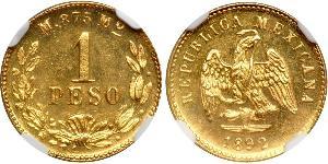 1 Peso United Mexican States (1867 - ) Gold 