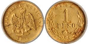 1 Peso United Mexican States (1867 - ) Gold 