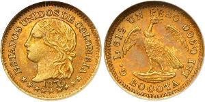 1 Peso United States of Colombia (1863 - 1886) Gold 