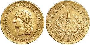 1 Peso Vereinigte Staaten von Kolumbien (1863 - 1886) Gold 