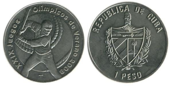 1 Peso Kuba Kupfer/Nickel 