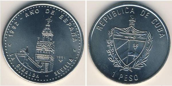 1 Peso Kuba Kupfer/Nickel 