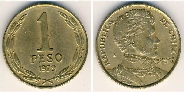 1 Peso Chile Latón 