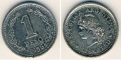 1 Peso República Argentina (1861 - ) Níquel/Acero 
