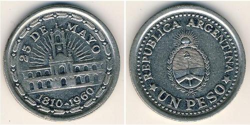 1 Peso República Argentina (1861 - ) Níquel/Acero 