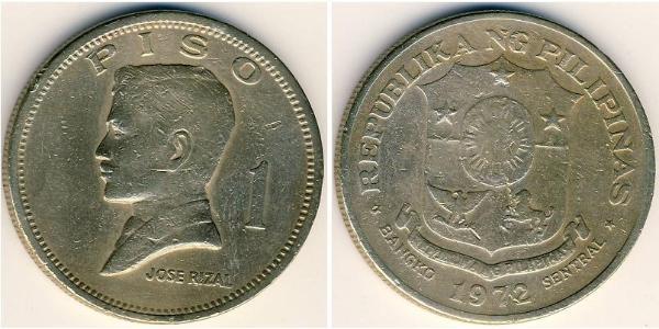 1 Peso Filipinas Níquel/Cobre/Zinc 