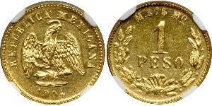 1 Peso Messico (1867 - ) Oro 