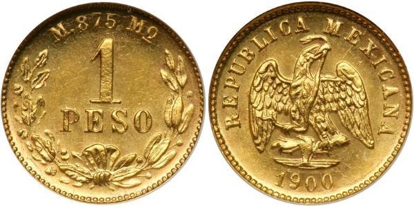 1 Peso Messico (1867 - ) Oro 