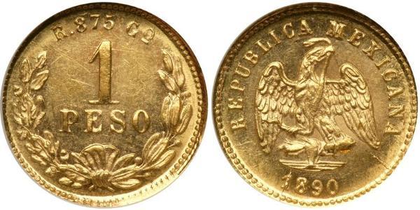 1 Peso Messico (1867 - ) Oro 