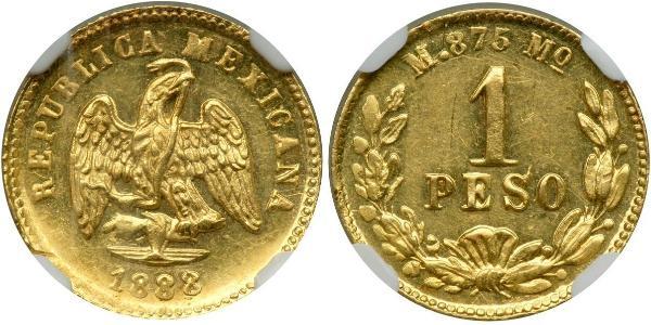 1 Peso Messico (1867 - ) Oro 
