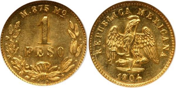 1 Peso Messico (1867 - ) Oro 