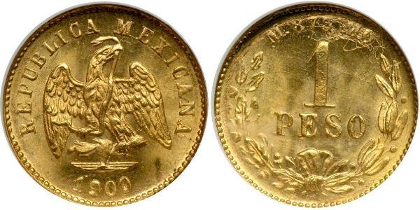 1 Peso Messico (1867 - ) Oro 