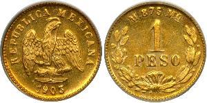 1 Peso México (1867 - ) Oro 