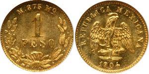 1 Peso México (1867 - ) Oro 