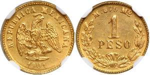 1 Peso México (1867 - ) Oro 