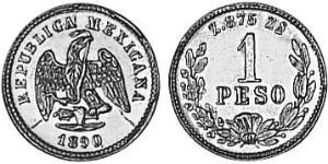 1 Peso México (1867 - ) Oro 