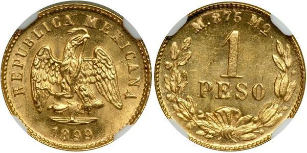 1 Peso México (1867 - ) Oro 
