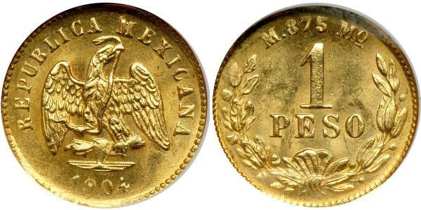 1 Peso México (1867 - ) Oro 