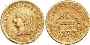 1 Peso Stati Uniti di Colombia (1863 - 1886) Oro 