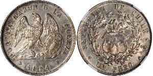 1 Peso Chile Plata 