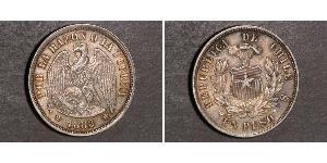 1 Peso Chile Plata 