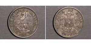 1 Peso Chile Plata 