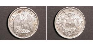 1 Peso Chile Plata 