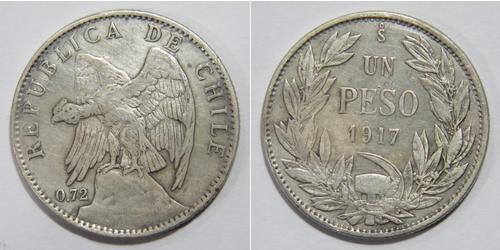 1 Peso Chile Plata 