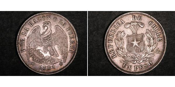 1 Peso Chile Plata 