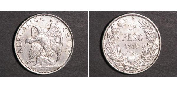 1 Peso Chile Plata 