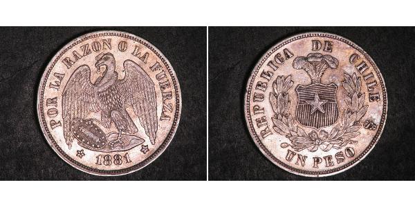 1 Peso Chile Plata 