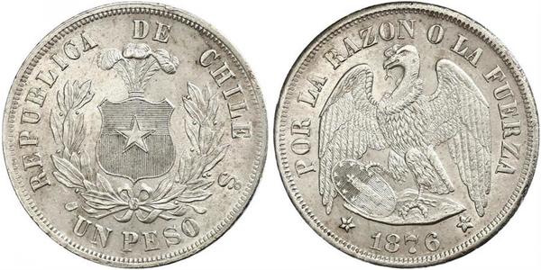 1 Peso Chile Plata 