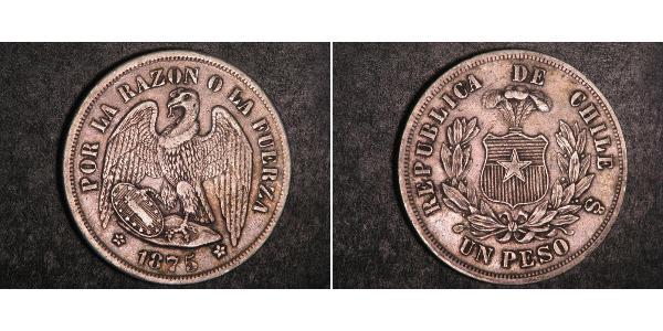 1 Peso Chile Plata 