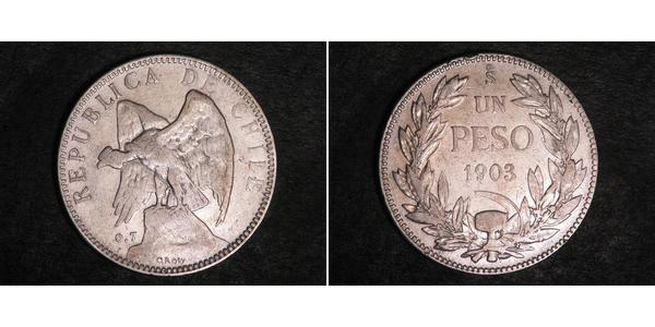 1 Peso Chile Plata 