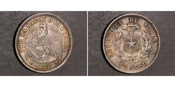 1 Peso Chile Plata 