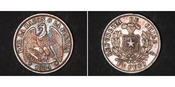 1 Peso Chile Plata 