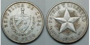 1 Peso Cuba Plata 