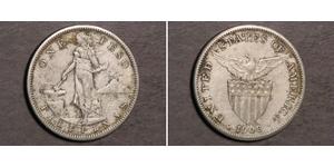 1 Peso Filipinas Plata 