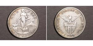 1 Peso Filipinas Plata 