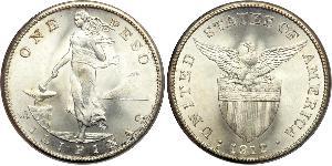 1 Peso Filipinas Plata 