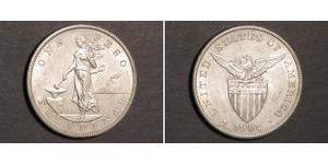 1 Peso Filipinas Plata 