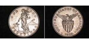 1 Peso Filipinas Plata 