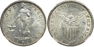 1 Peso Filipinas Plata 