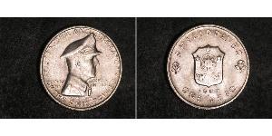 1 Peso Filipinas Plata Douglas MacArthur (1880 - 1964) 